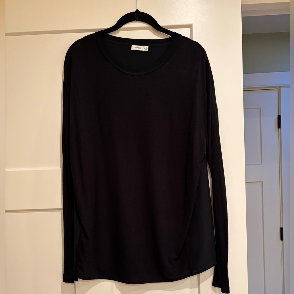Vince silk slub top